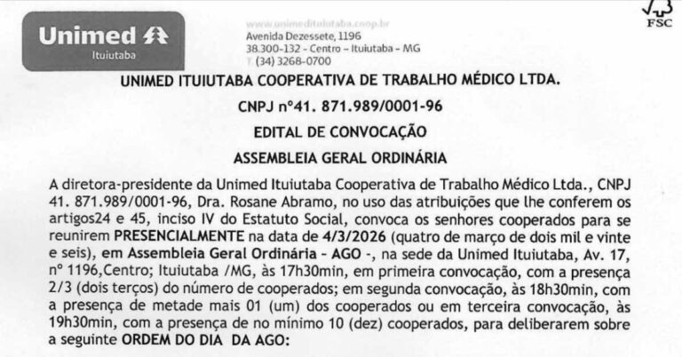 Edital de Convocação