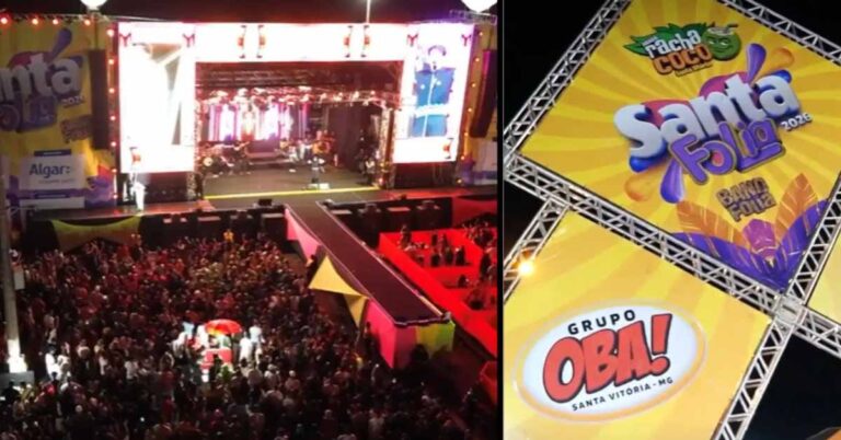 Santa Folia 2026 reúne milhares de pessoas e movimenta Santa Vitória durante o Carnaval