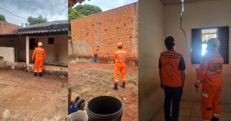 Bombeiros e Defesa Civil realizam inspeção em imóvel em Ituiutaba