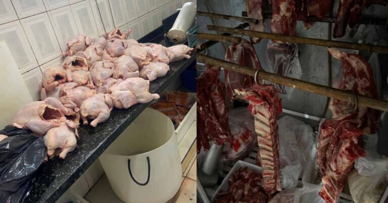Vigilância Sanitária apreende mais de 500 kg de carne imprópria para consumo