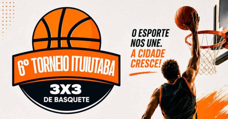 Prefeitura de Ituiutaba promove 6º Torneio de Basquete 3×3 no Ginásio Poliesportivo