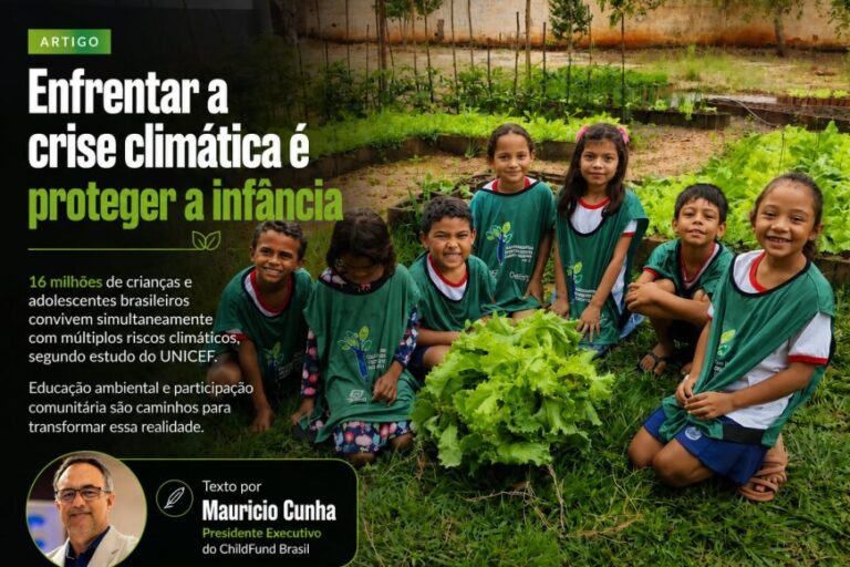 ​Enfrentar a crise climática é proteger a infância 